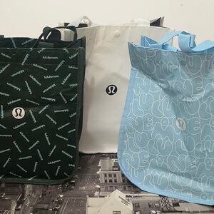 lululemon athletica Tote Bag Trio - Black, White, Light Blue